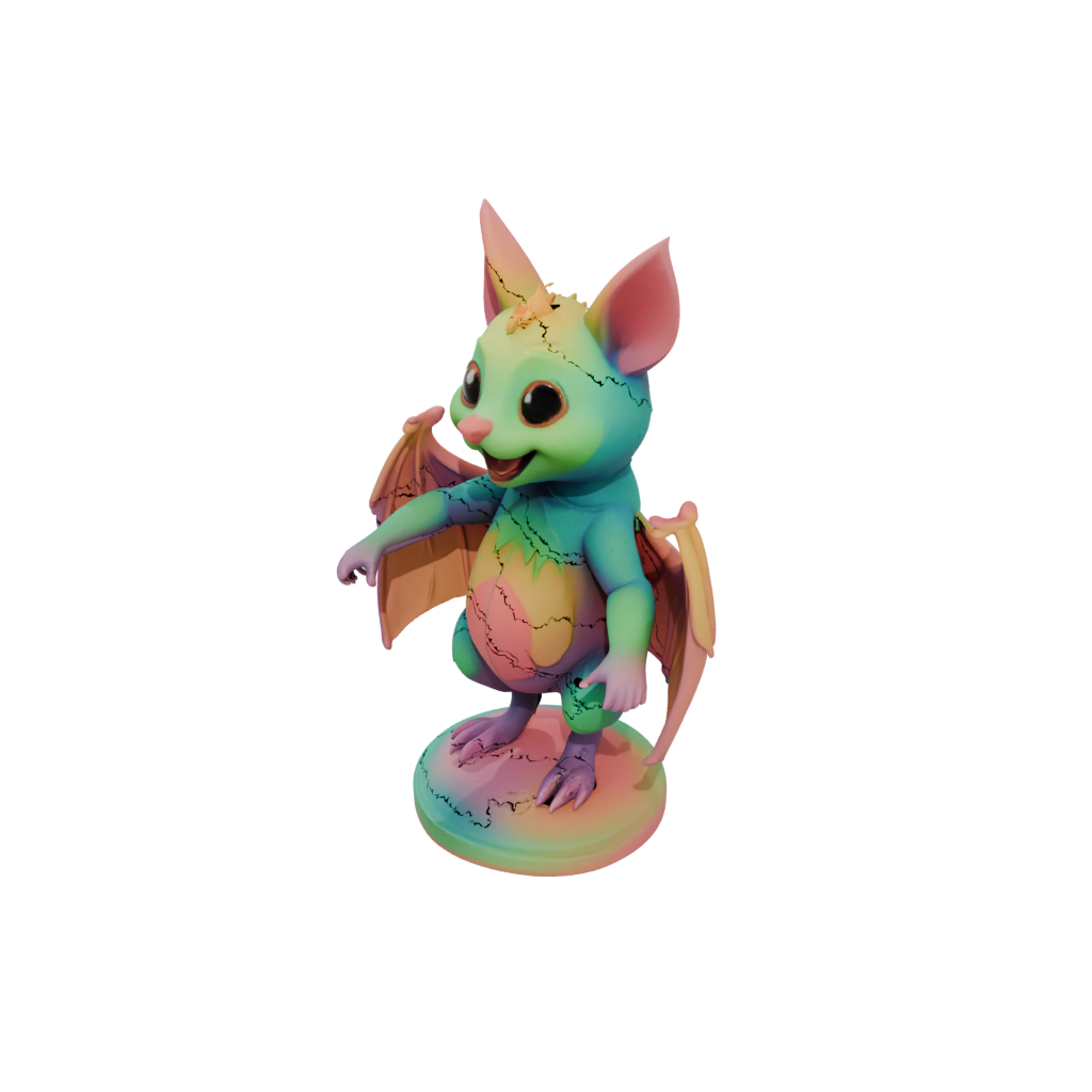 Neon Kawaii Flexi Fruit Bat