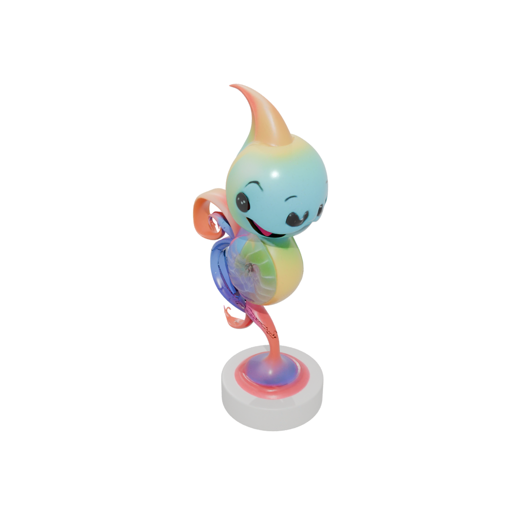 Neon Kawaii Flexi Nautilus