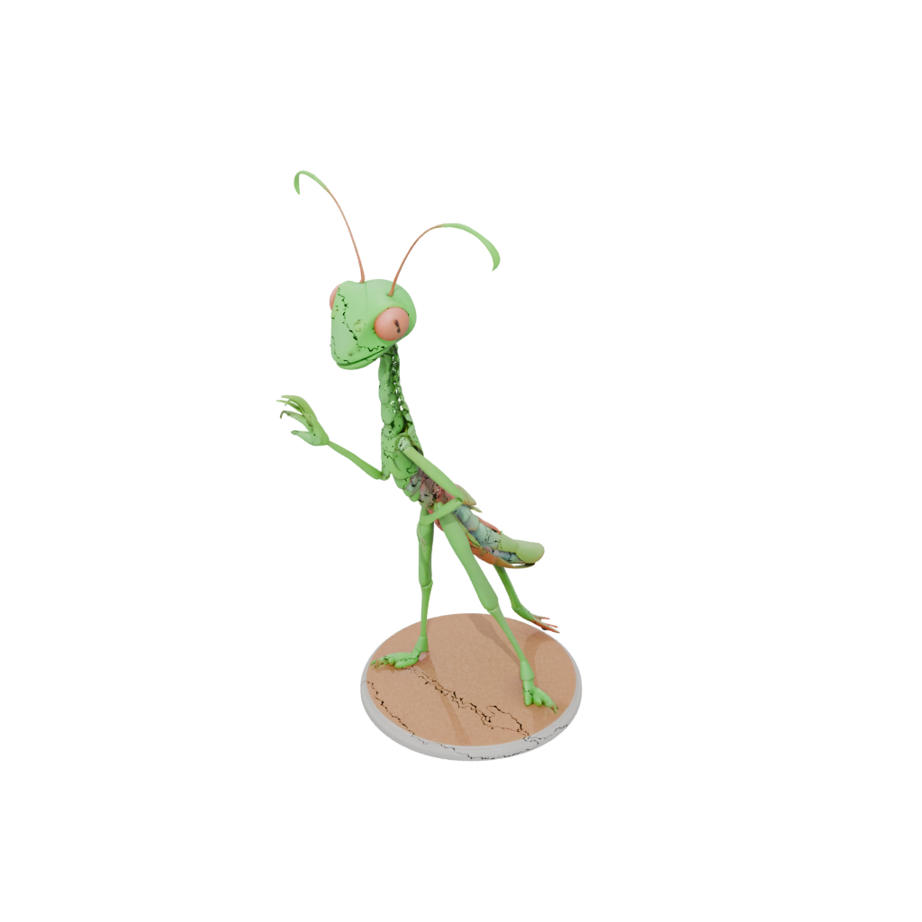 Neon Kawaii Flexi Praying Mantis
