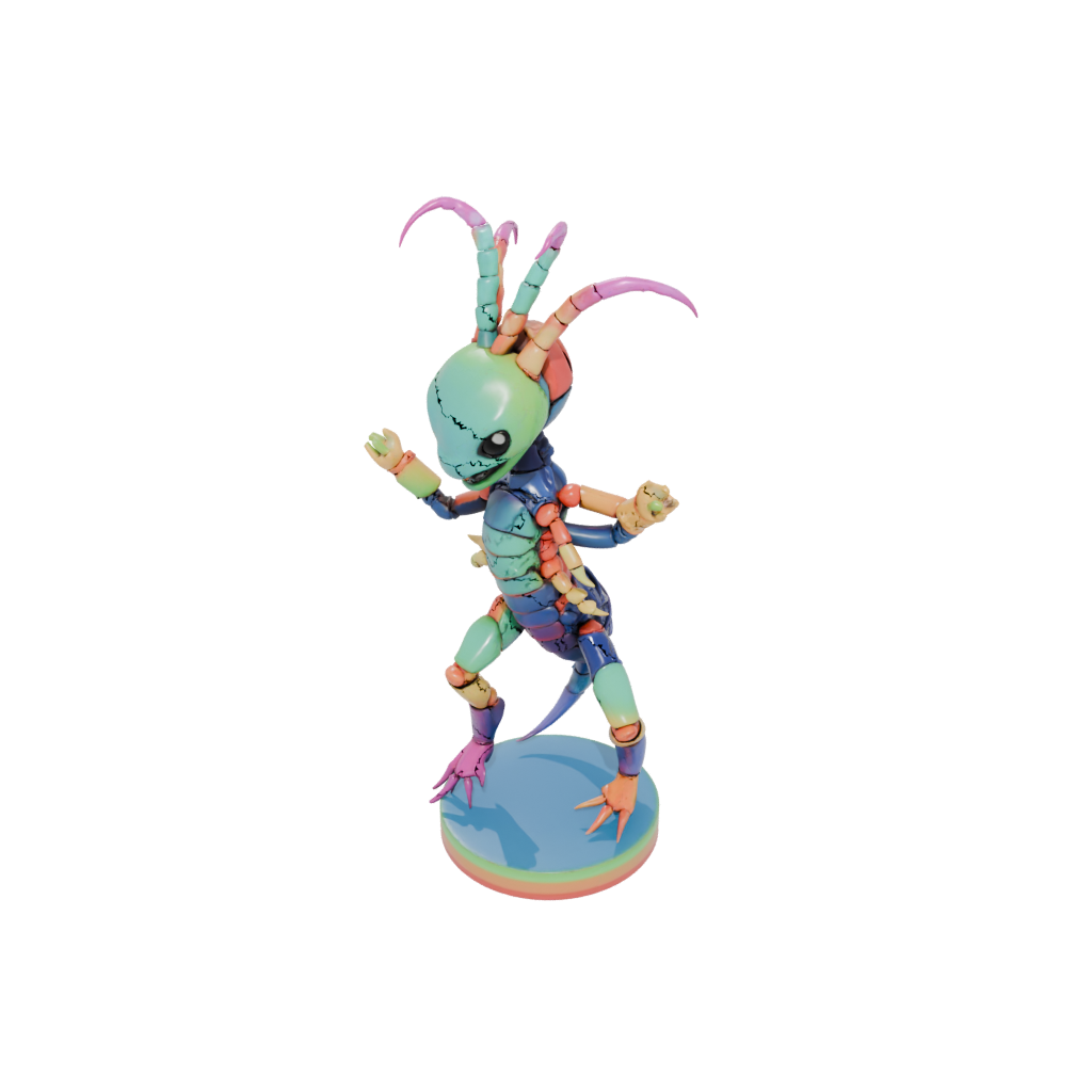 Neon Kawaii Flexi Scorpion