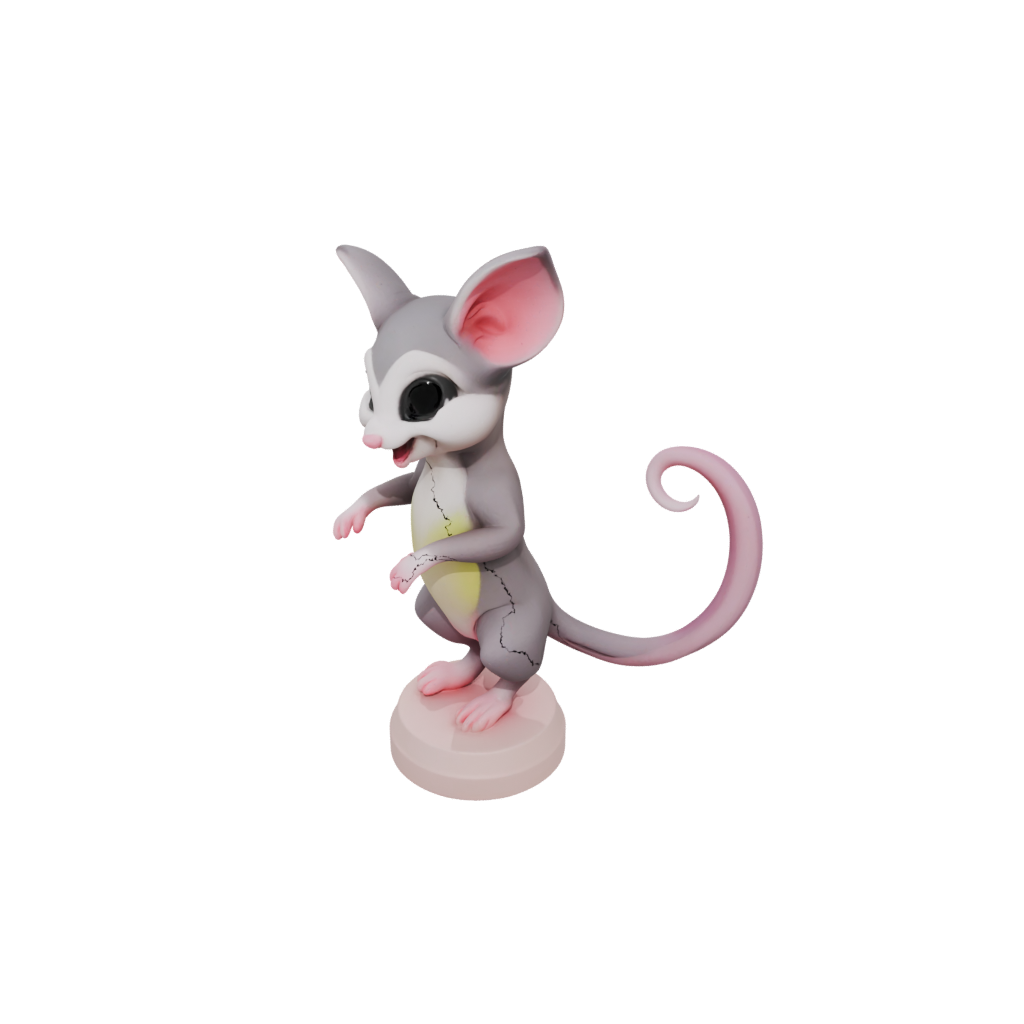 Neon Kawaii Flexi Sugar Glider