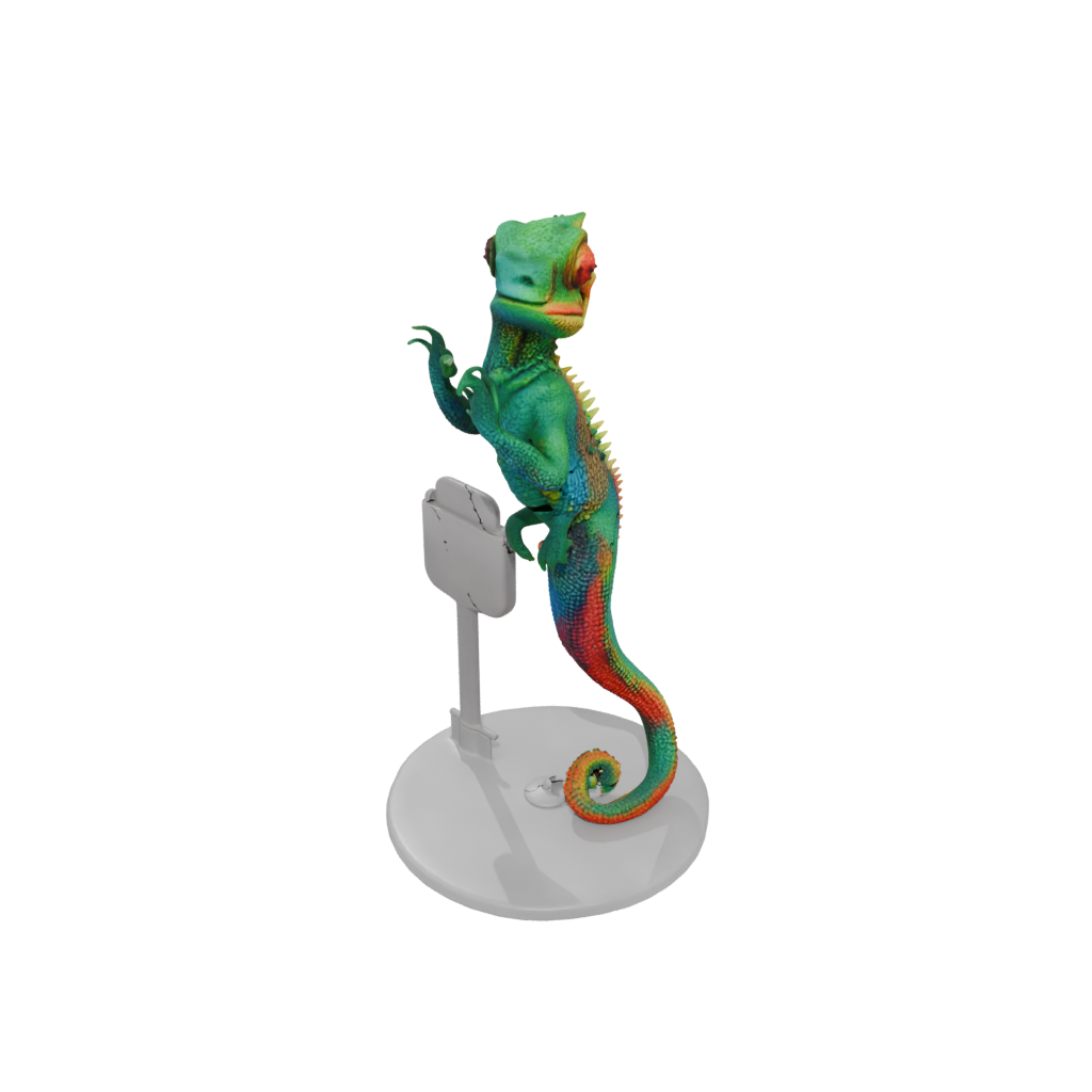 Neon Realistic Flexi Chameleon