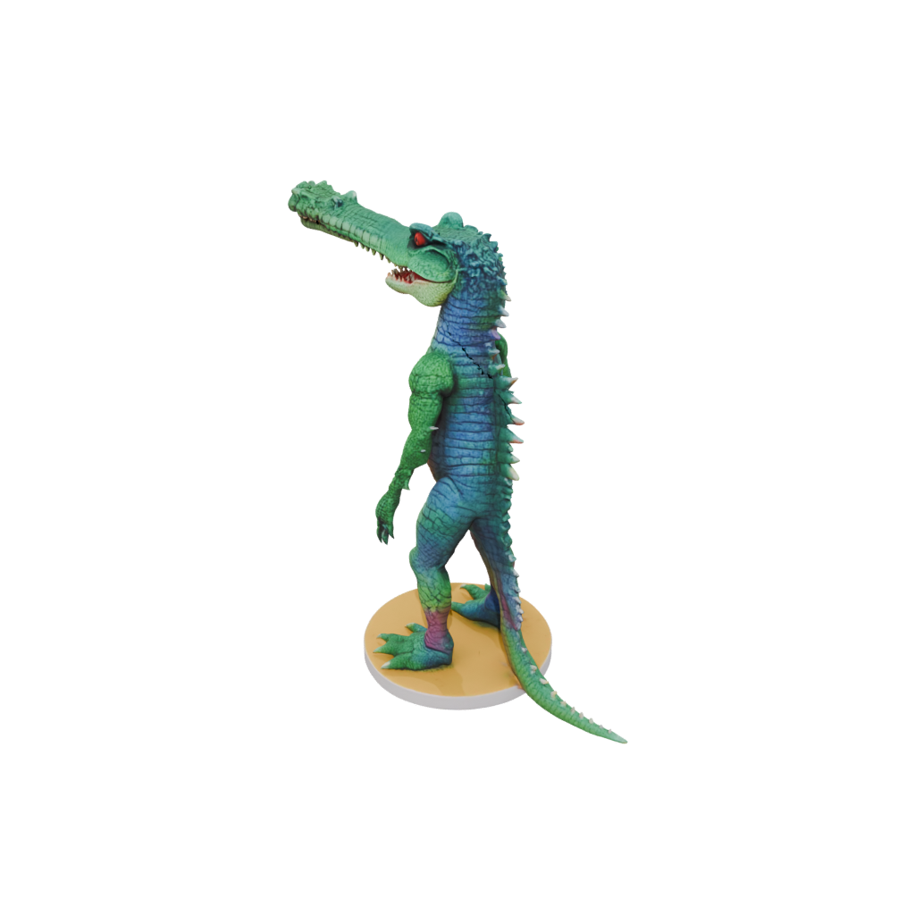 Neon Realistic Flexi Crocodile