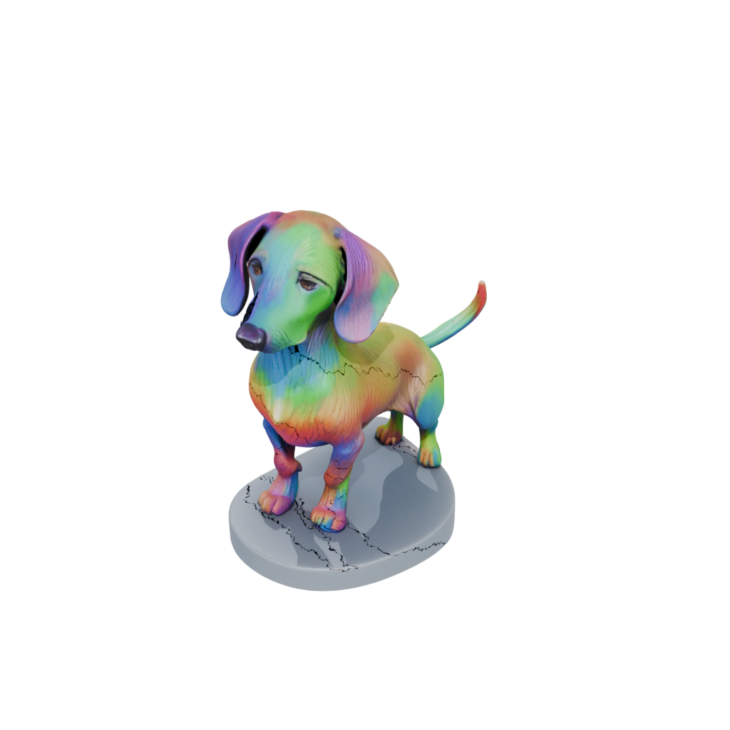 Neon Realistic Flexi Dachshund Dog