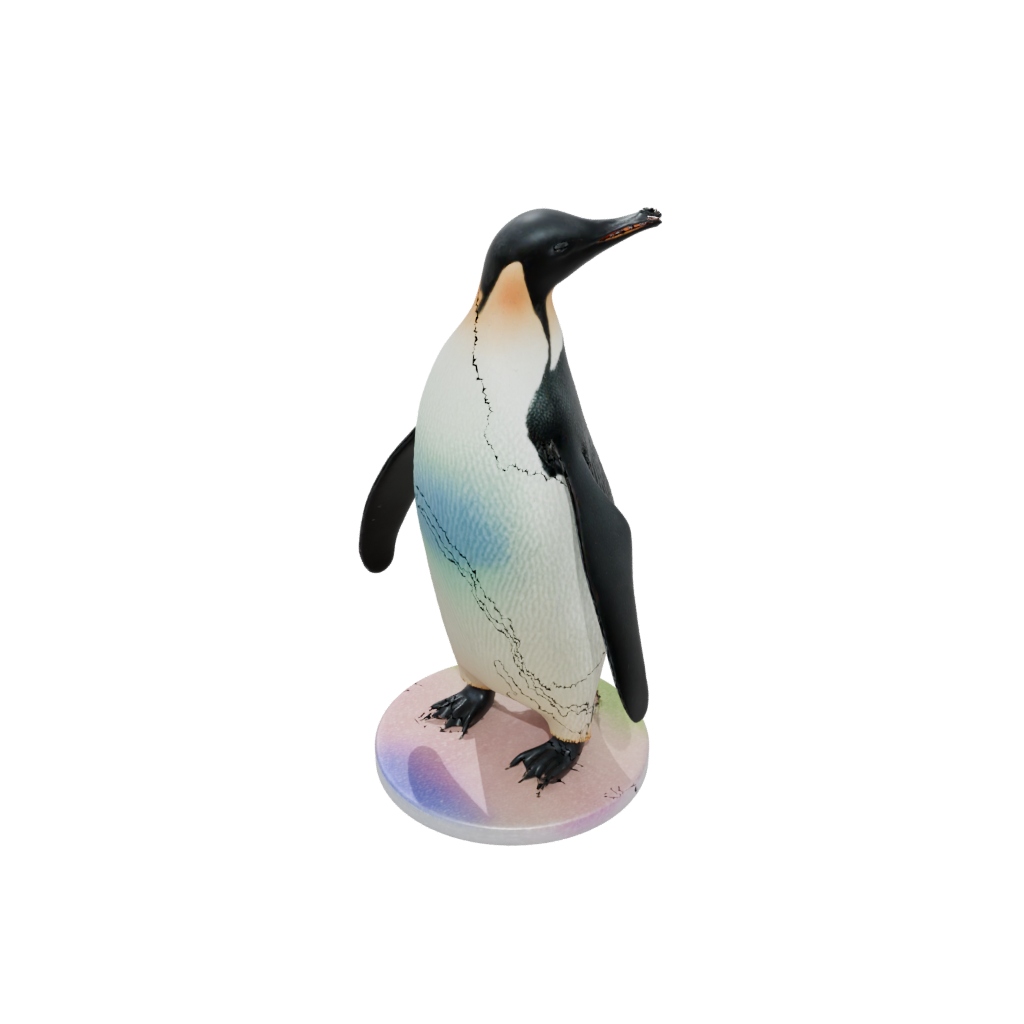 Neon Realistic Flexi Emperor Penguin