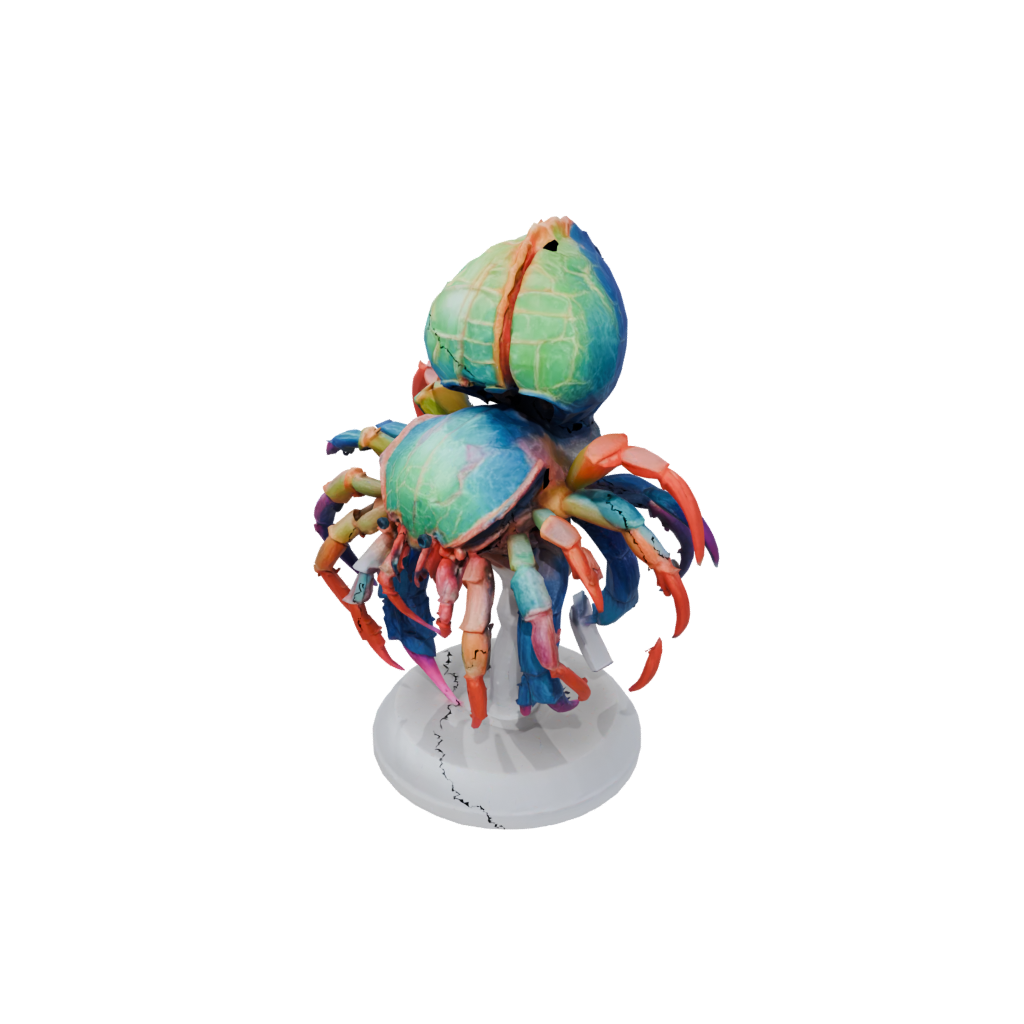 Neon Realistic Flexi Hermit Crab