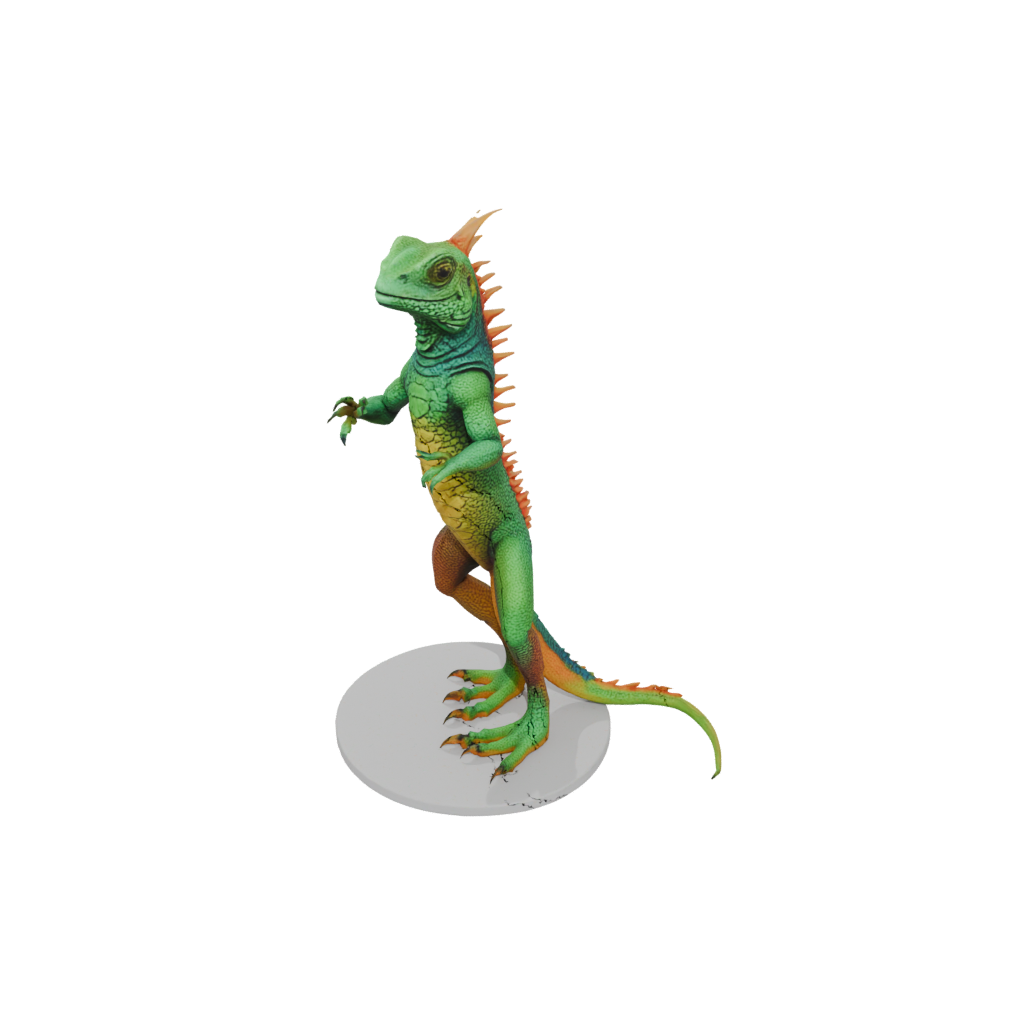 Neon Realistic Flexi Iguana