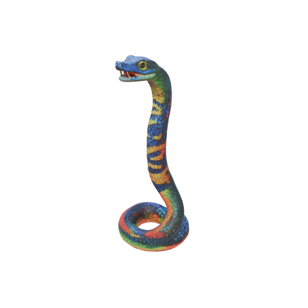 Neon Realistic Flexi King Cobra
