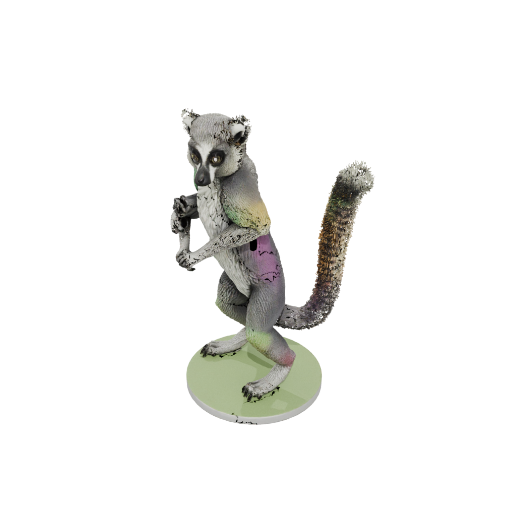 Neon Realistic Flexi Lemur