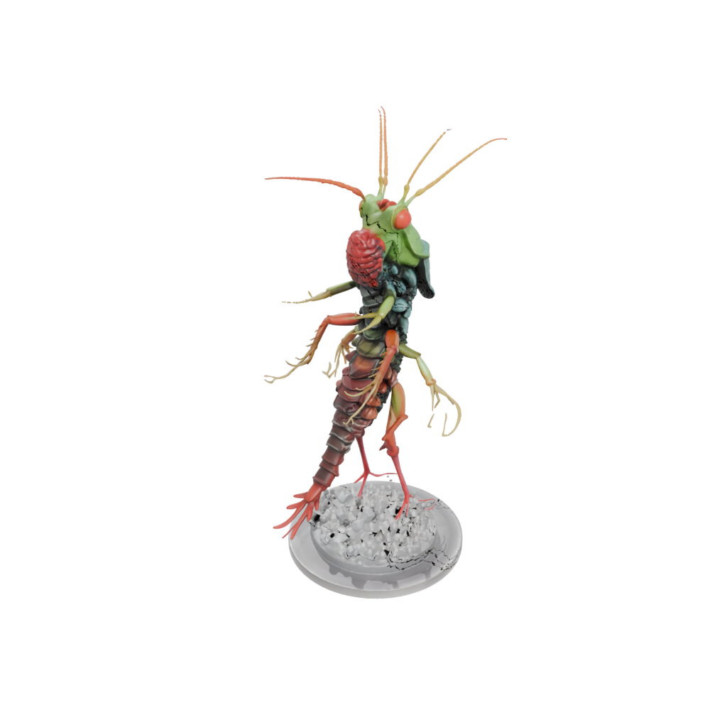 Neon Realistic Flexi Mantis Shrimp
