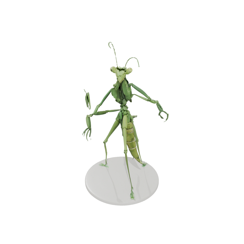 Neon Realistic Flexi Praying Mantis