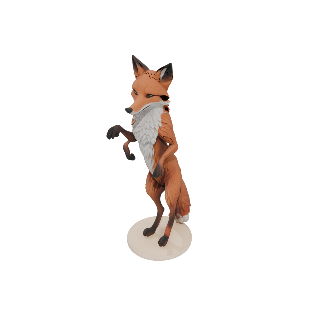 Neon Realistic Flexi Red Fox