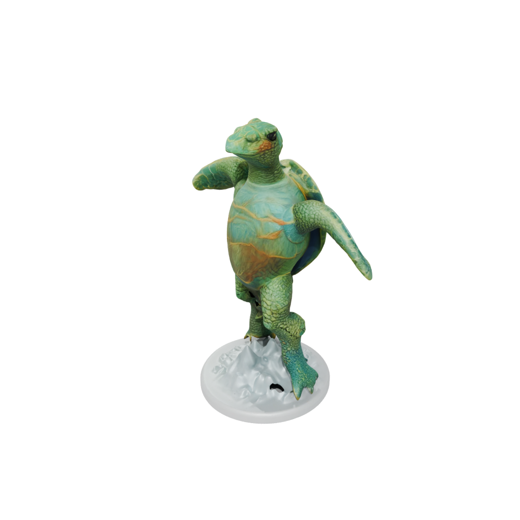 Neon Realistic Flexi Sea Turtle
