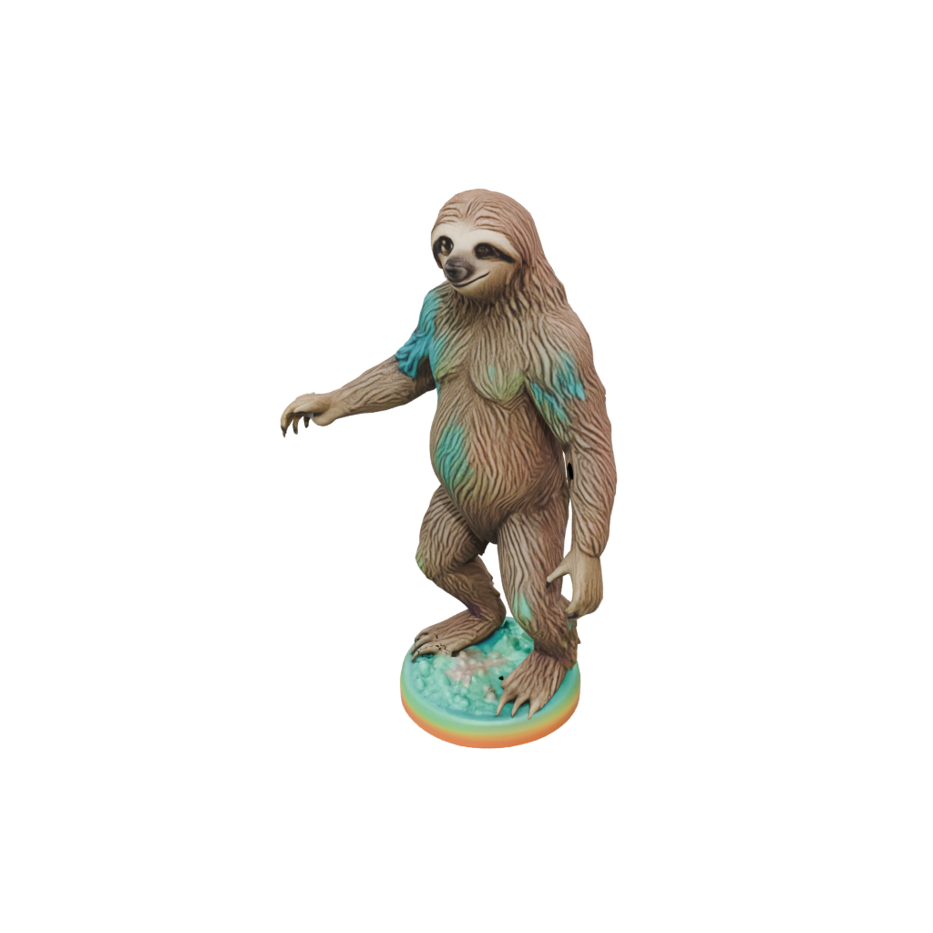 Neon Realistic Flexi Sloth