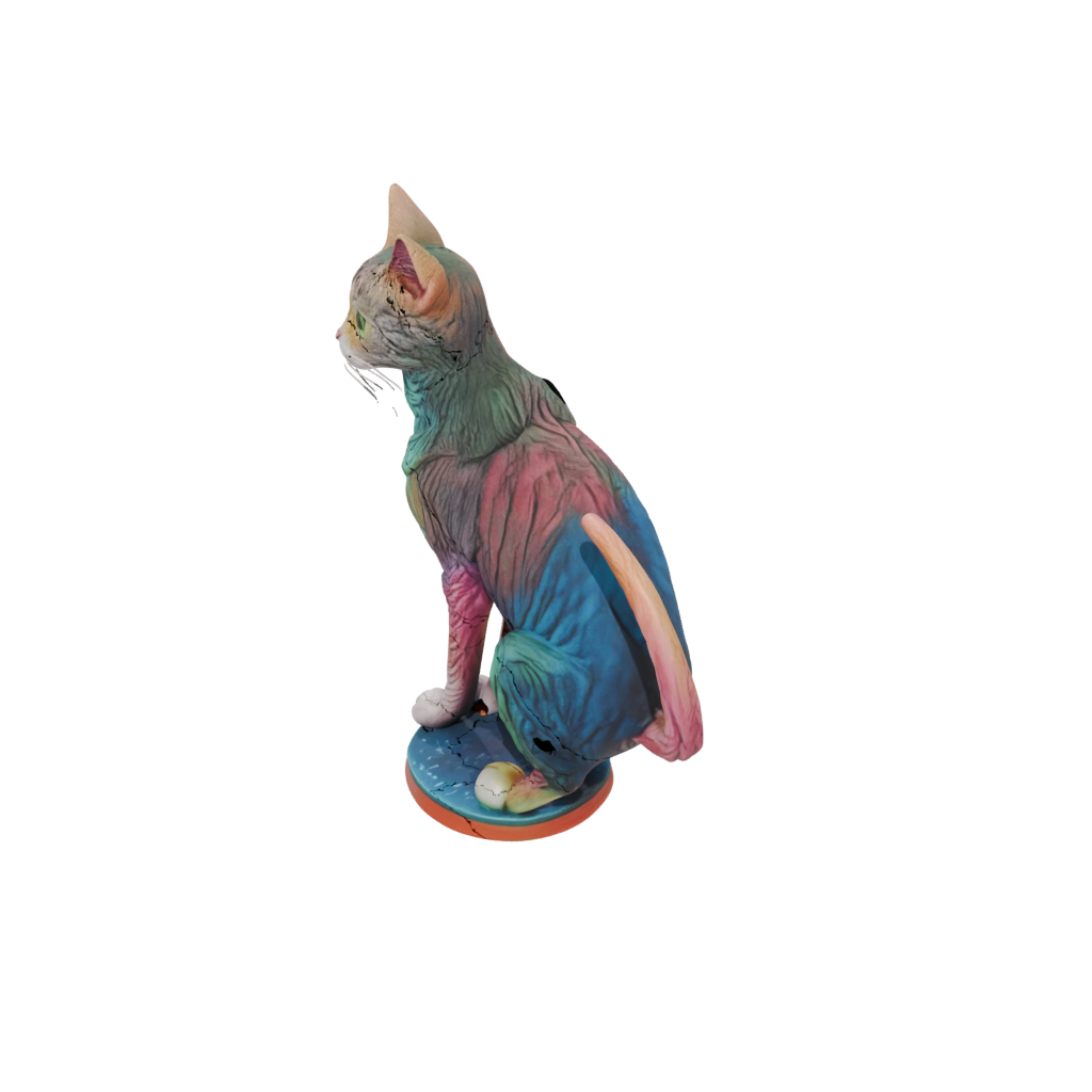 Neon Realistic Flexi Tabby Cat
