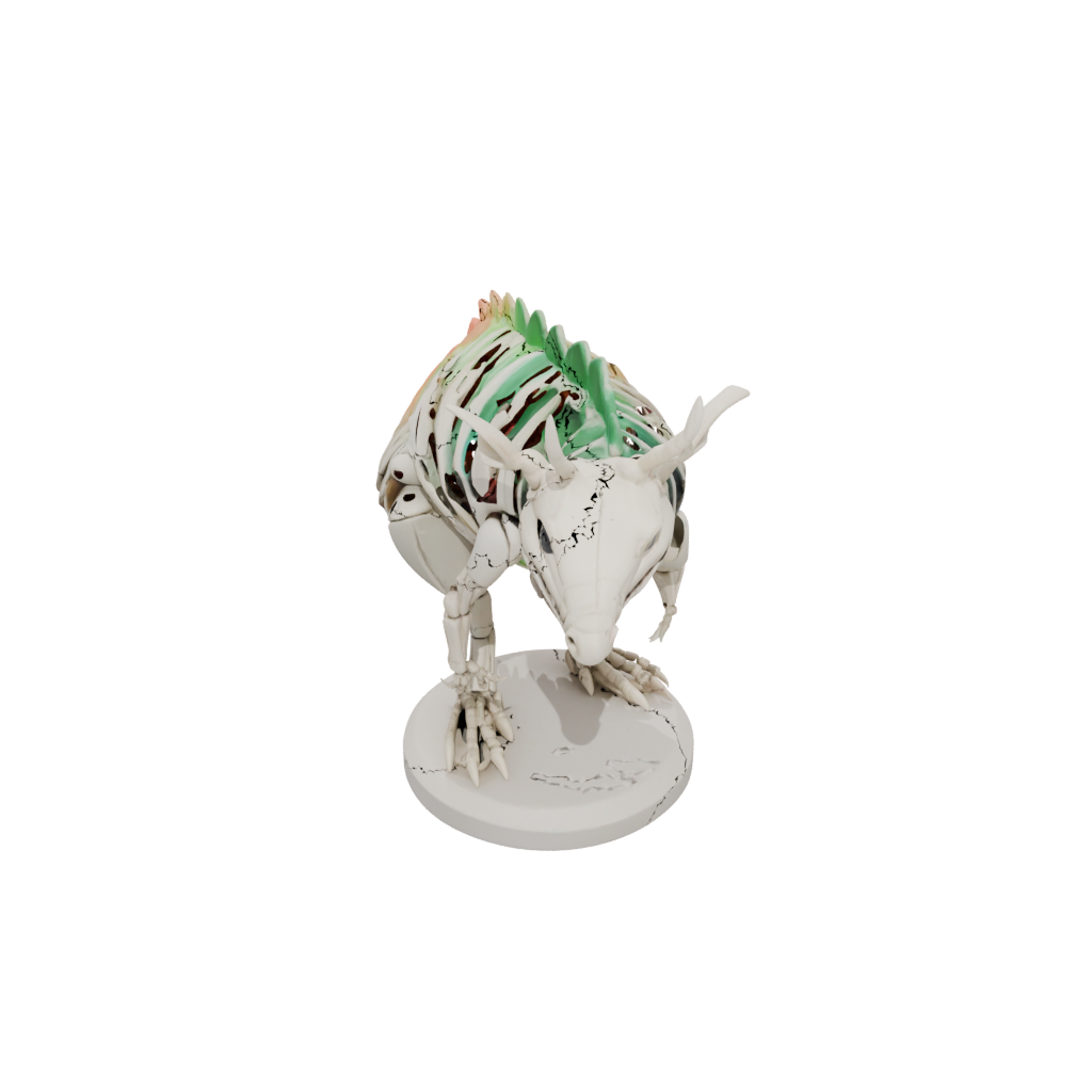 Neon Skeleton Flexi Armadillo