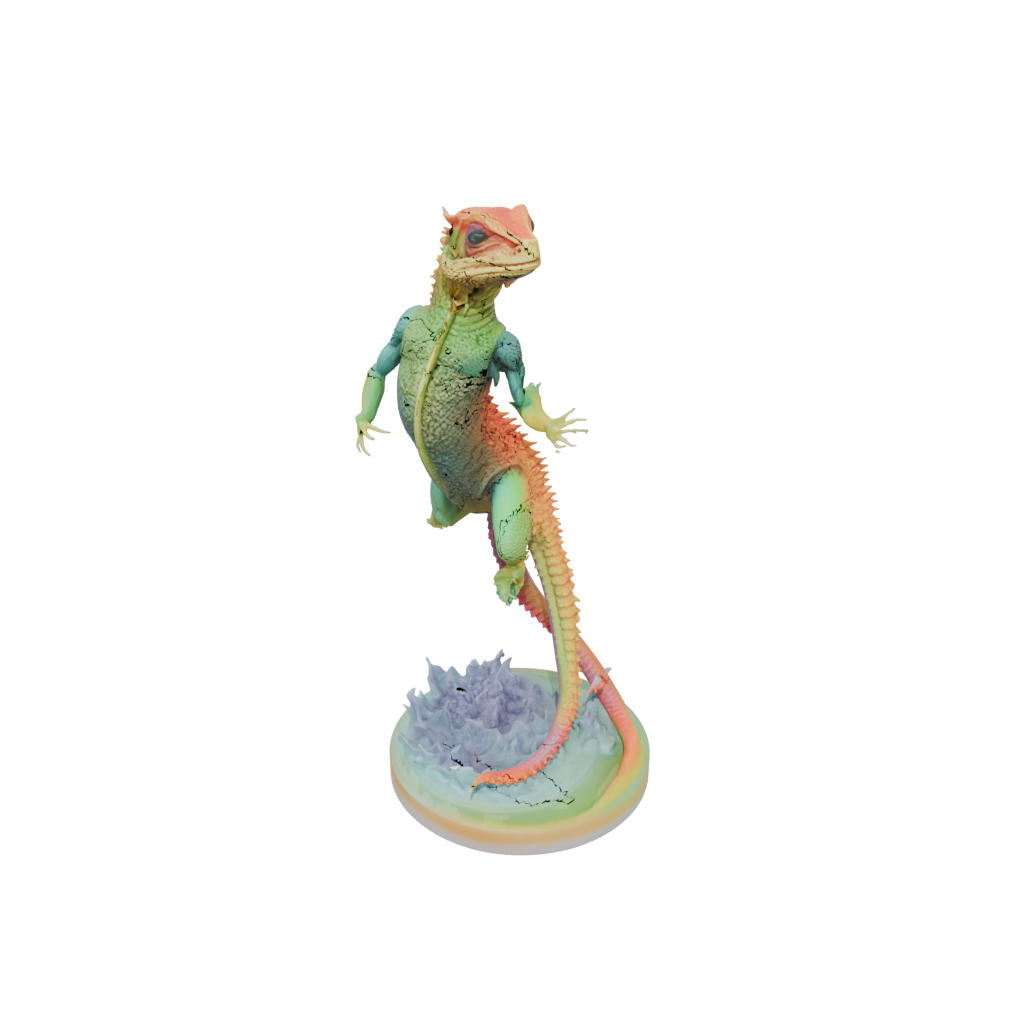 Neon Skeleton Flexi Bearded Dragon
