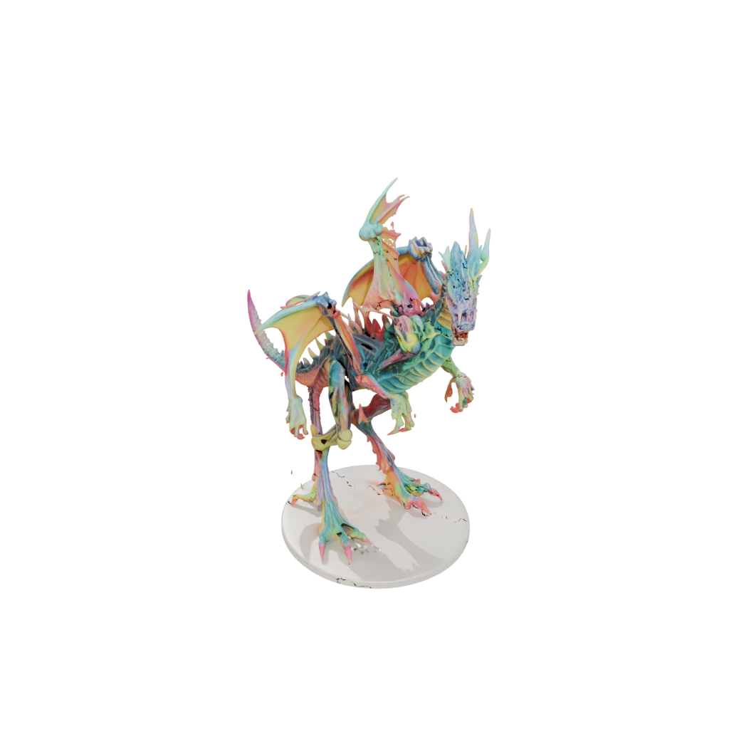 Neon Skeleton Flexi Dragon