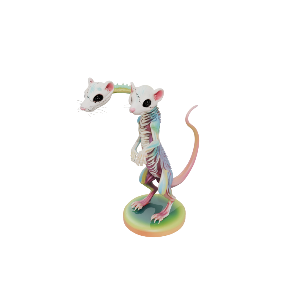 Neon Skeleton Flexi Ferret