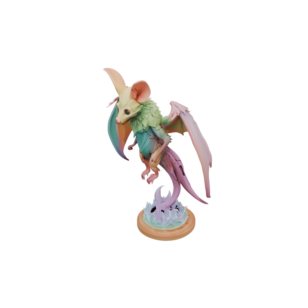 Neon Skeleton Flexi Fruit Bat