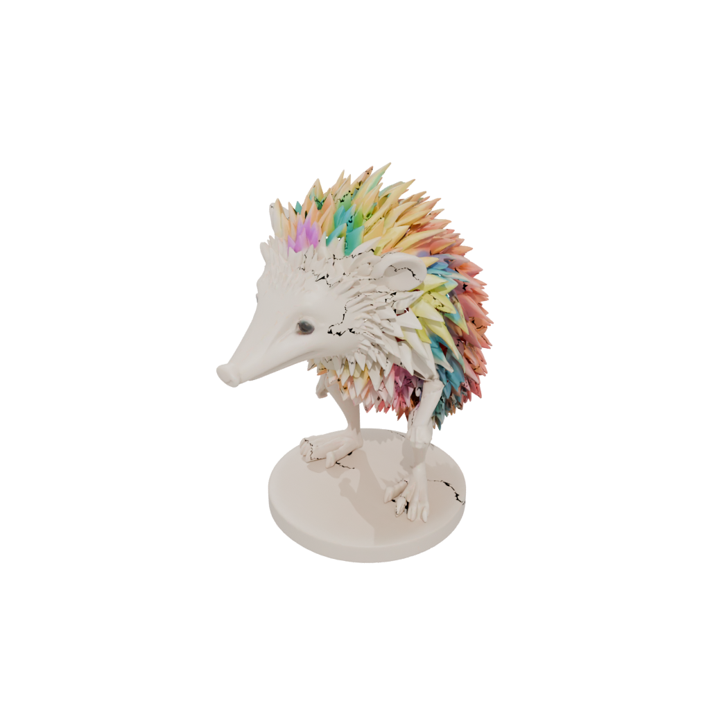 Neon Skeleton Flexi Hedgehog