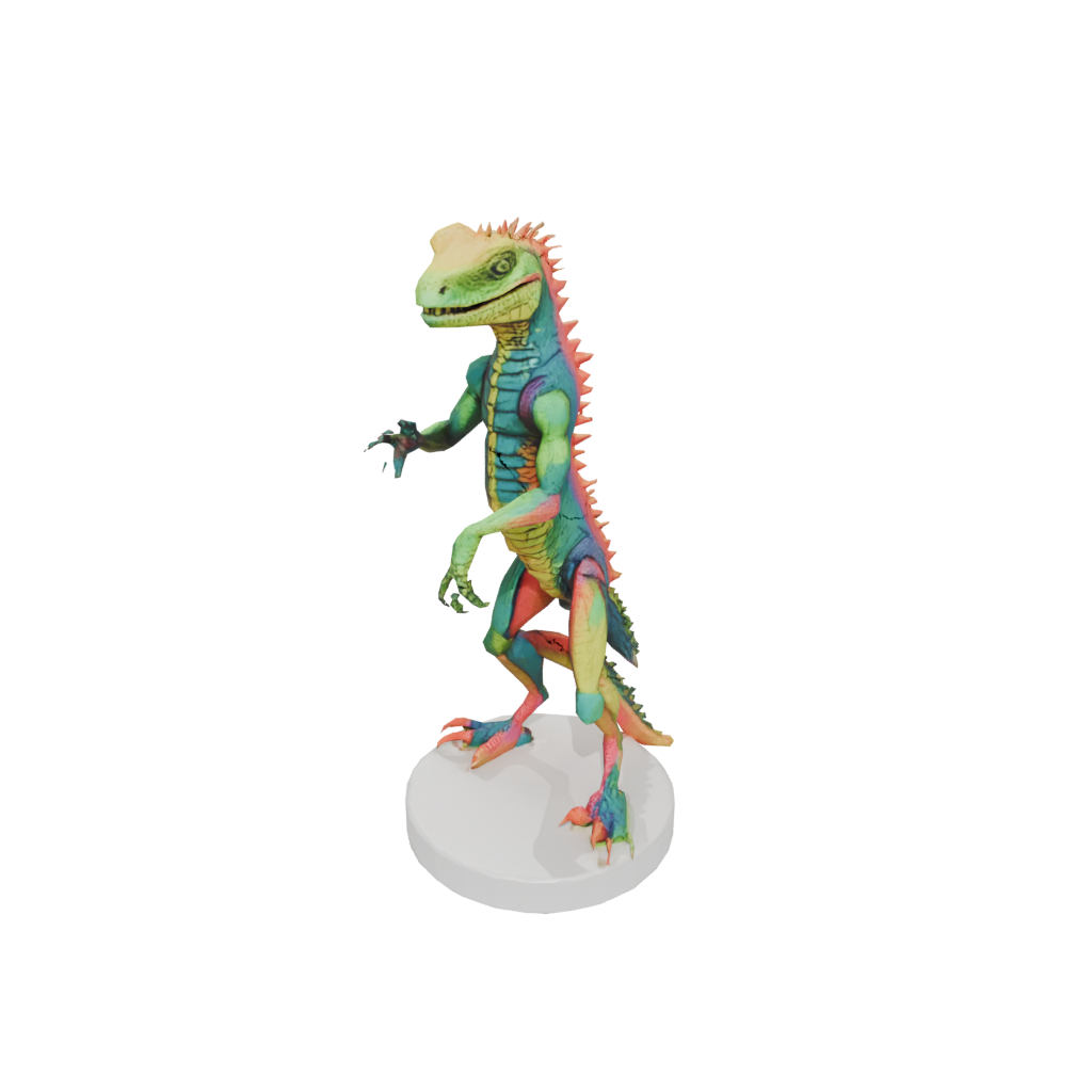 Neon Skeleton Flexi Iguana