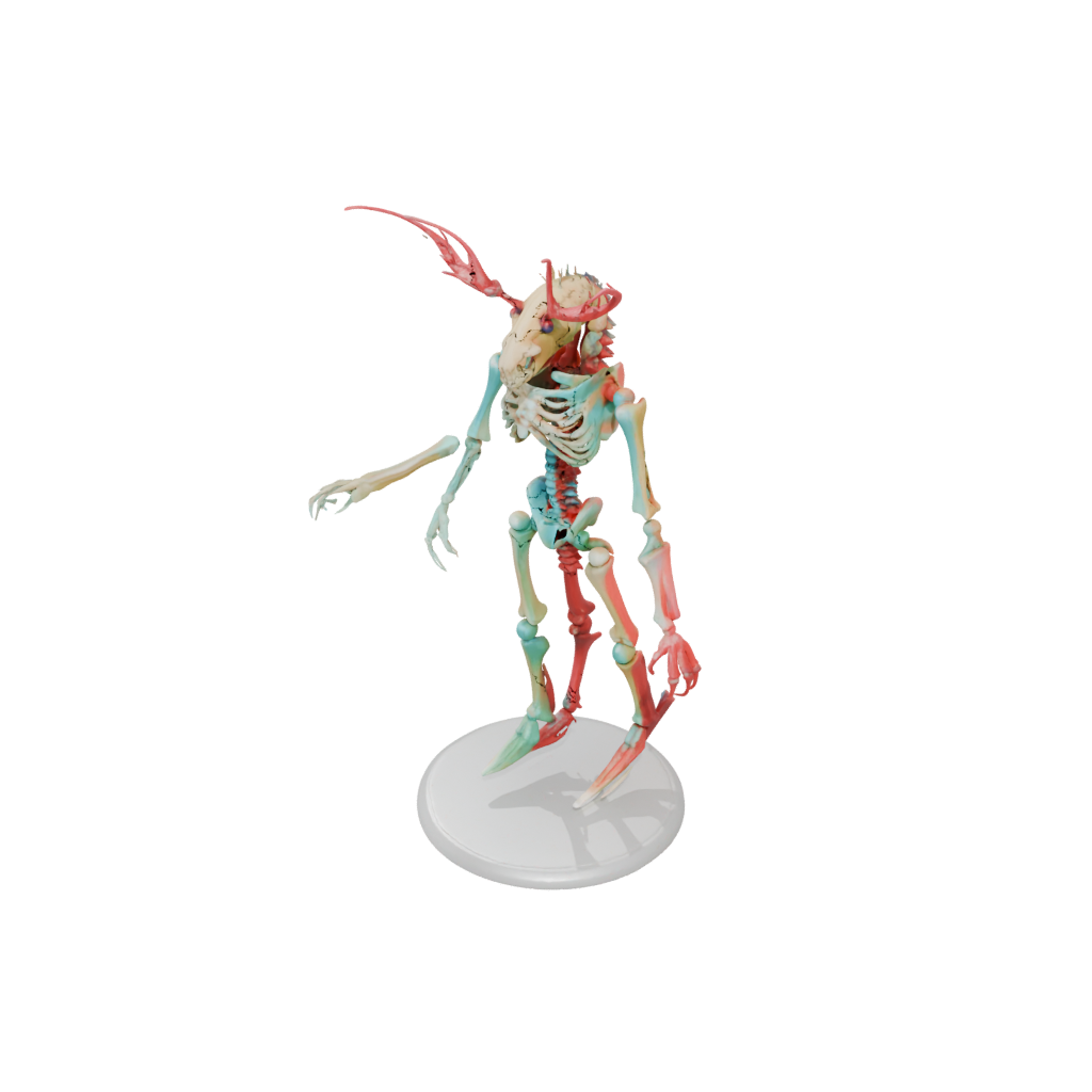 Neon Skeleton Flexi Lobster