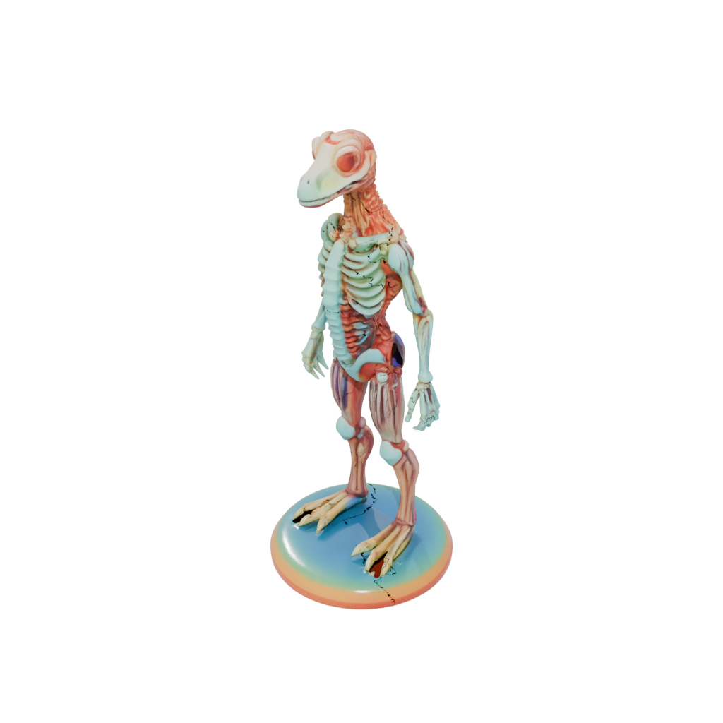 Neon Skeleton Flexi Platypus