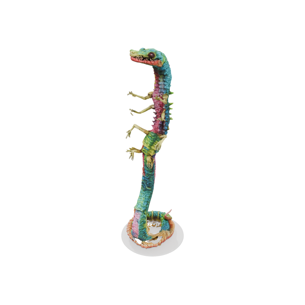 Neon Skeleton Flexi Rattlesnake
