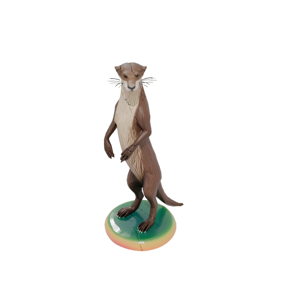 Neon Skeleton Flexi River Otter