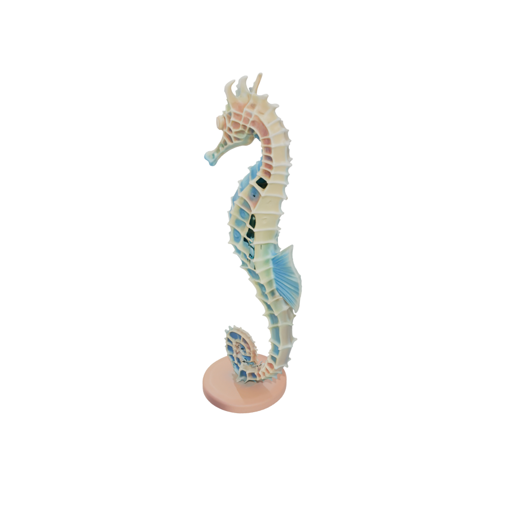 Neon Skeleton Flexi Seahorse