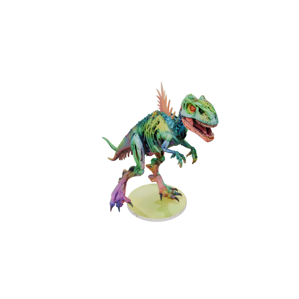 Neon Skeleton Flexi Tyrannosaurus Rex