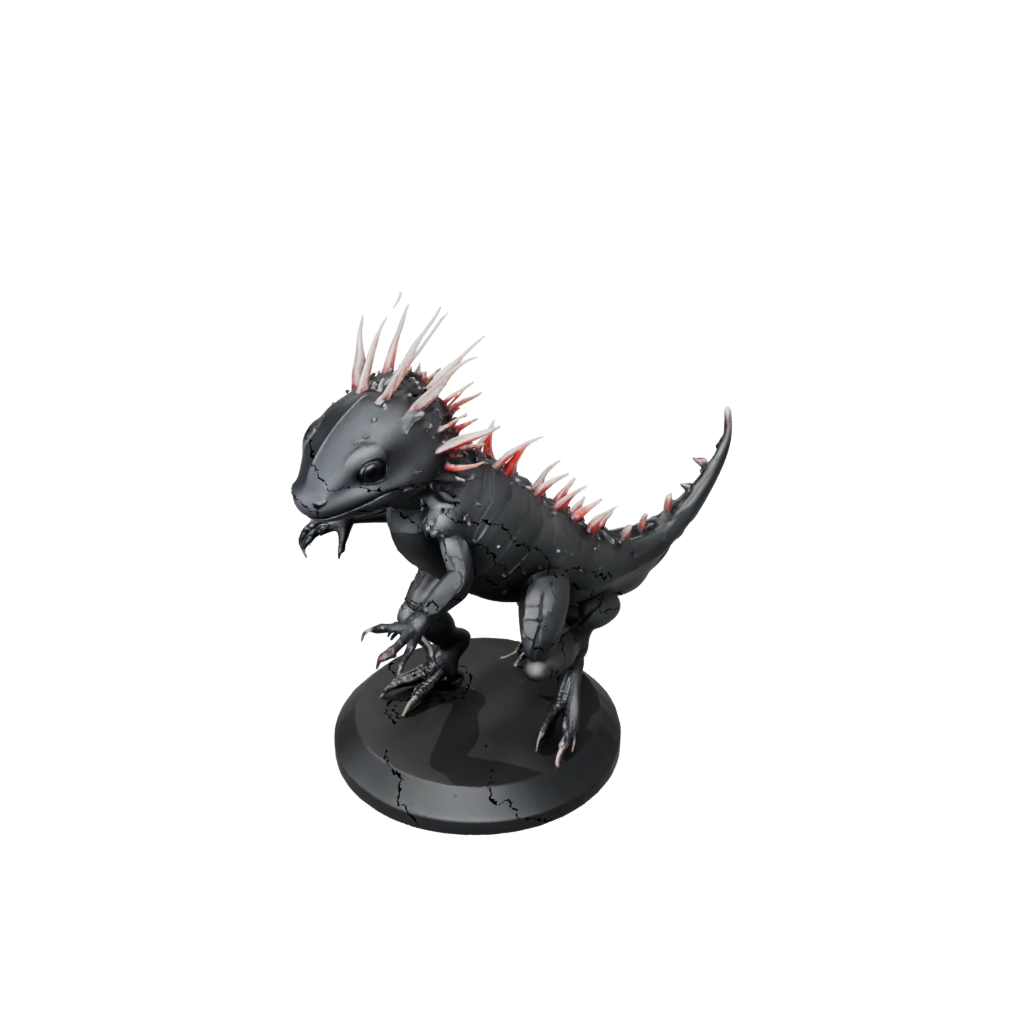 Obsidian Armored Flexi Axolotl