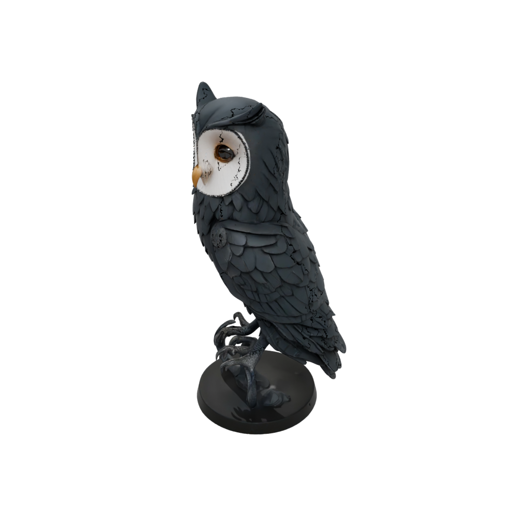 Obsidian Armored Flexi Barn Owl