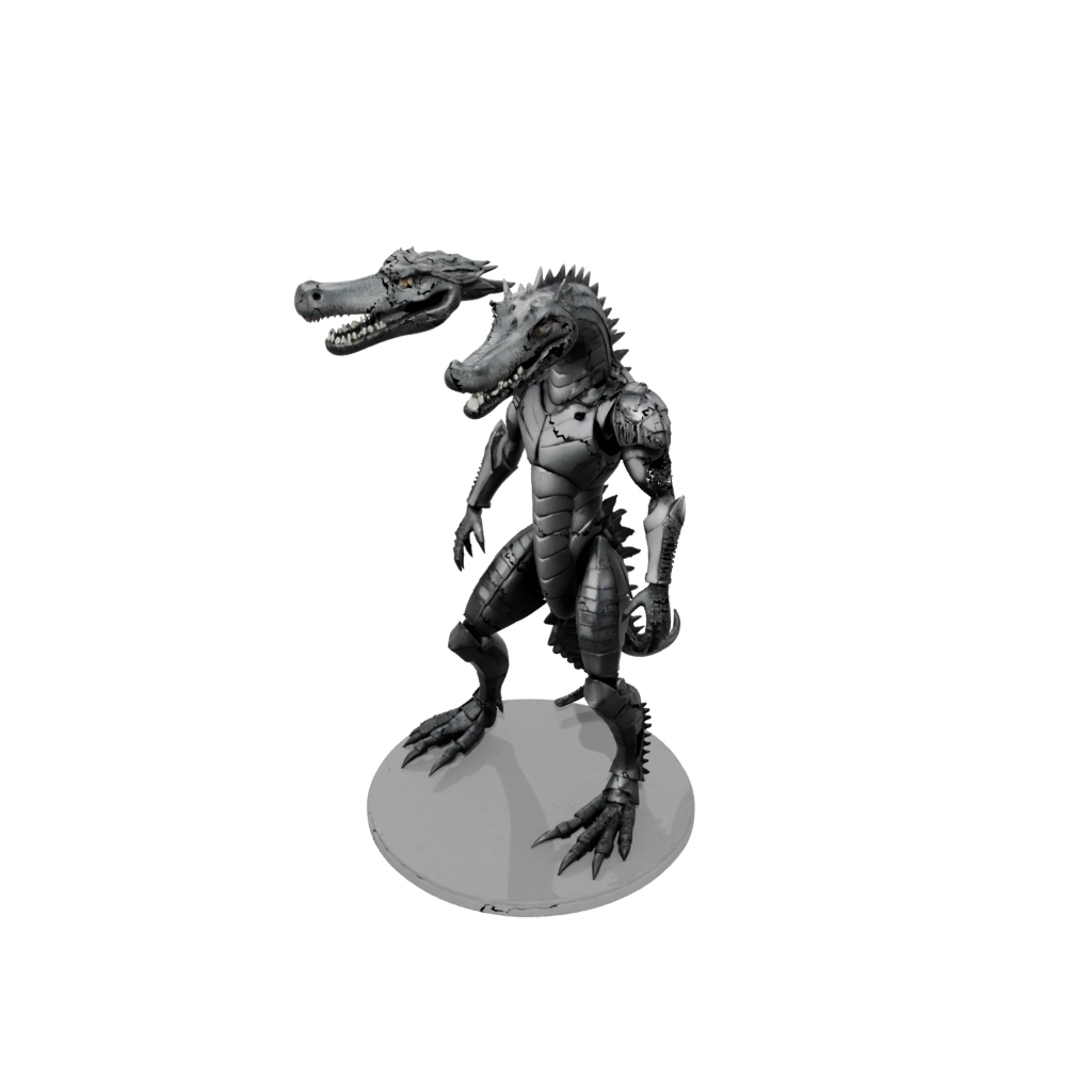 Obsidian Armored Flexi Crocodile