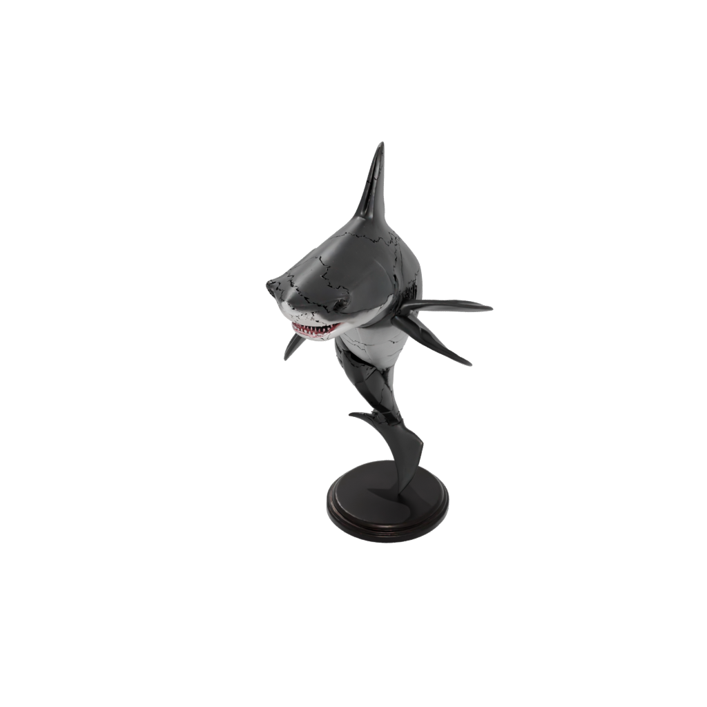 Obsidian Armored Flexi Great White Shark