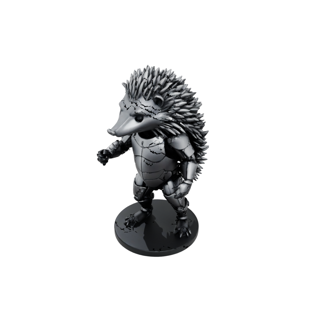 Obsidian Armored Flexi Hedgehog