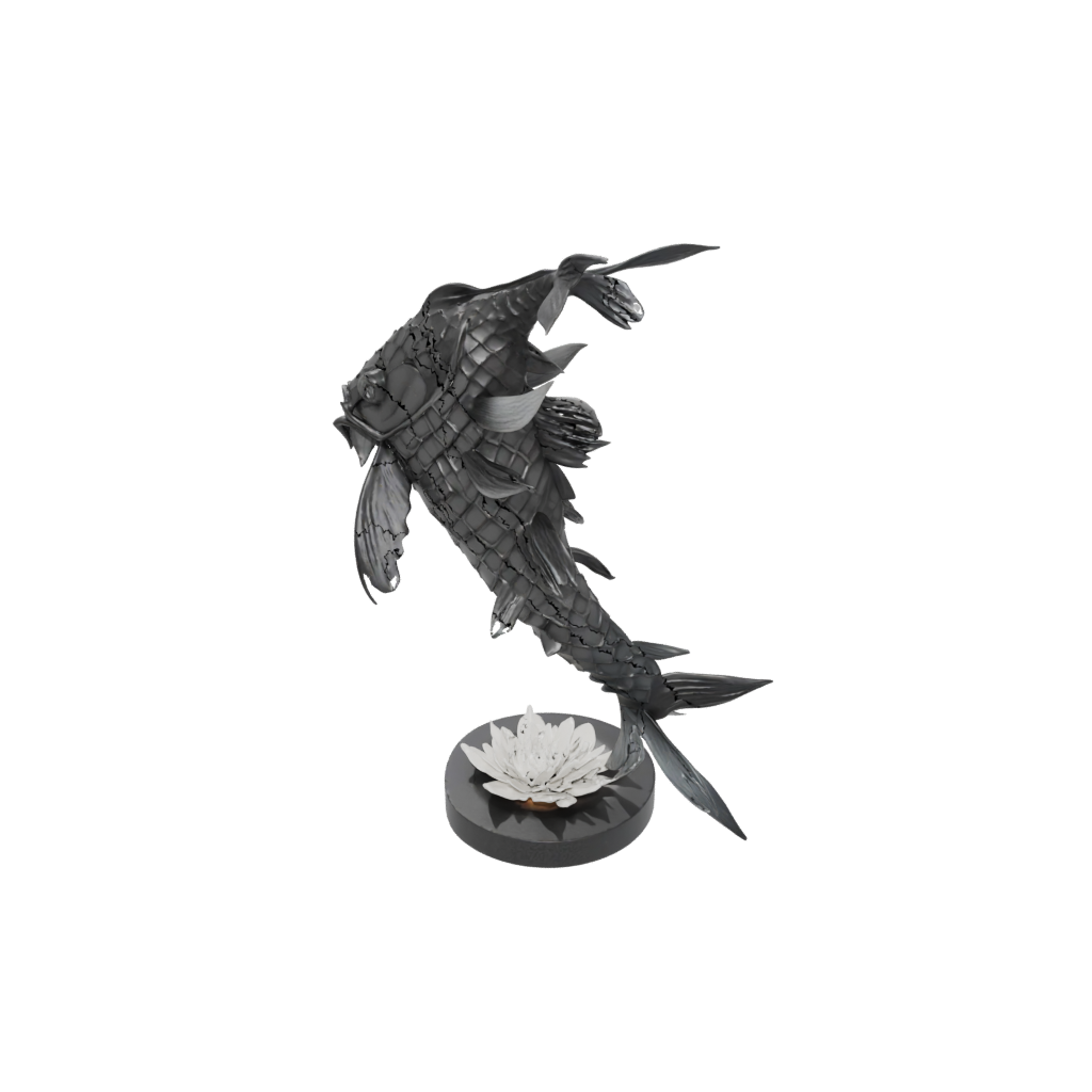 Obsidian Armored Flexi Koi Fish