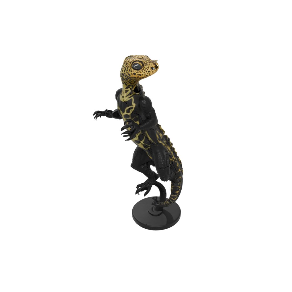 Obsidian Armored Flexi Leopard Gecko