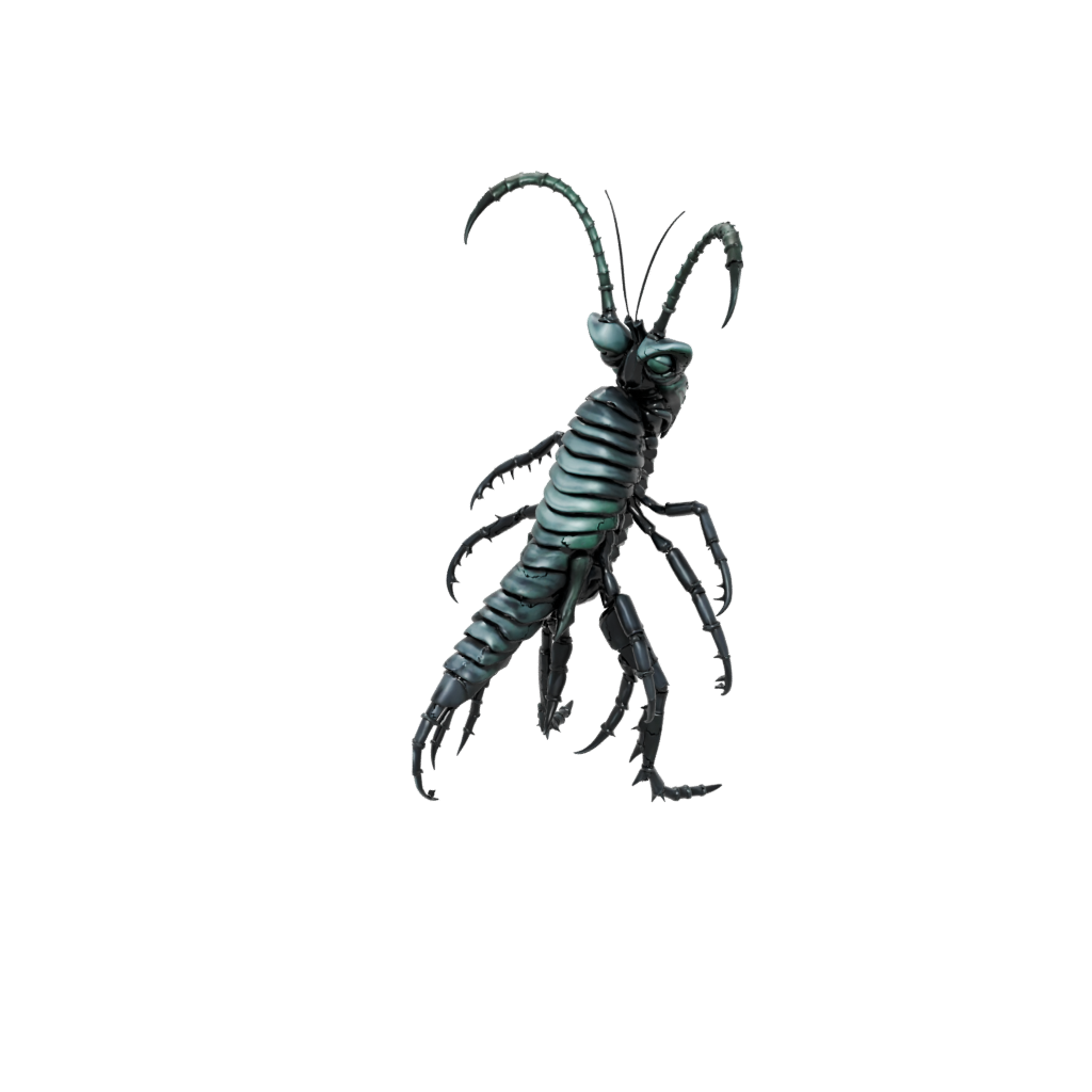 Obsidian Armored Flexi Mantis Shrimp