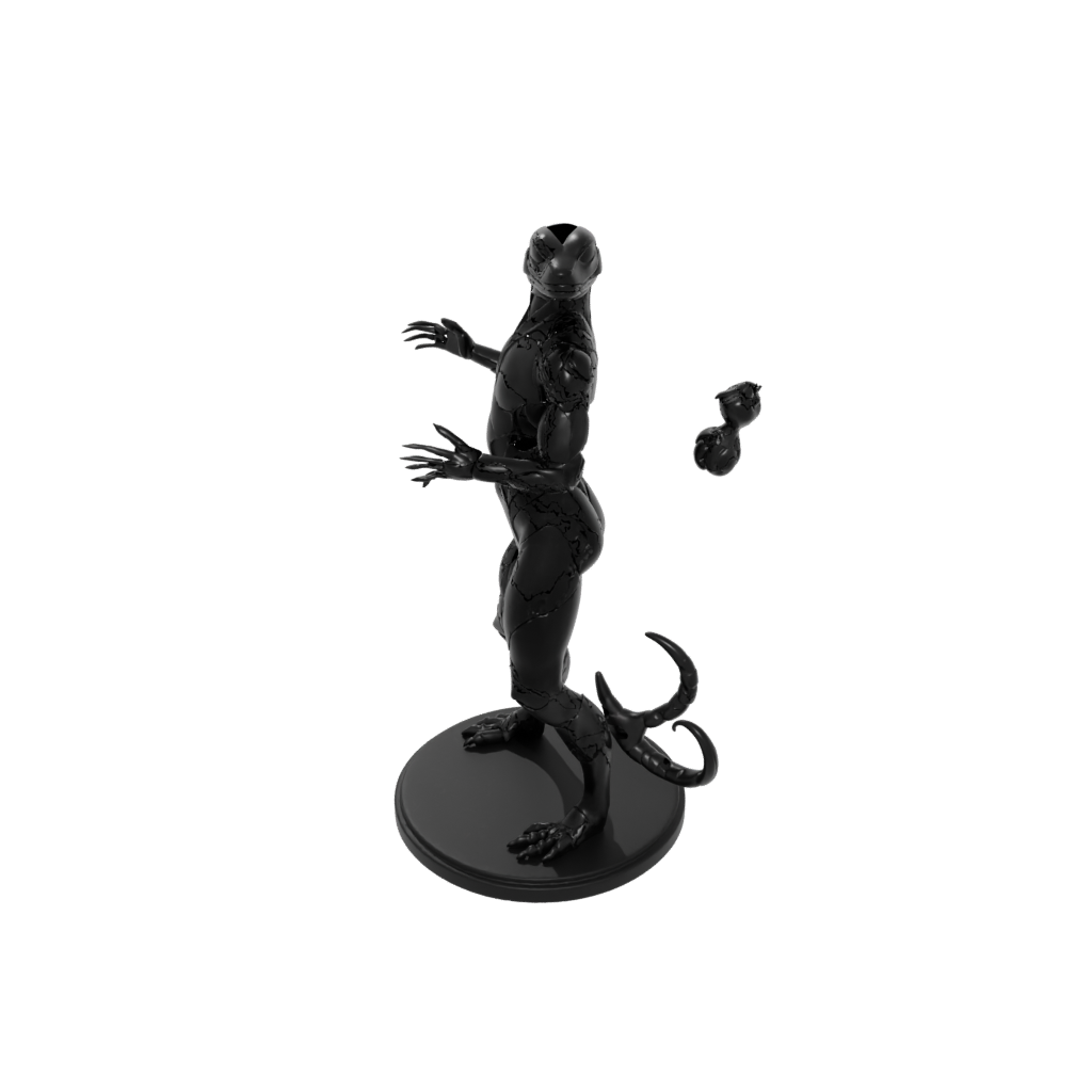 Obsidian Armored Flexi Salamander
