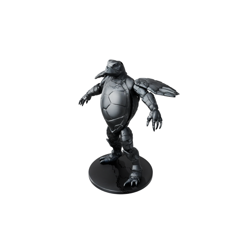 Obsidian Armored Flexi Sea Turtle