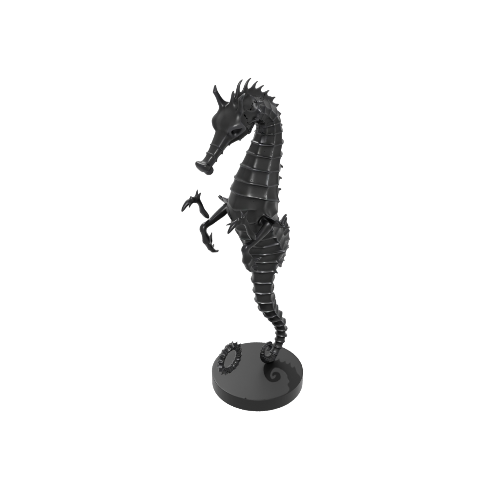 Obsidian Armored Flexi Seahorse