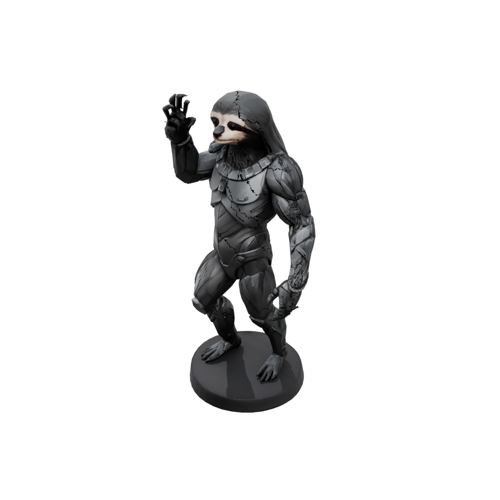 Obsidian Armored Flexi Sloth