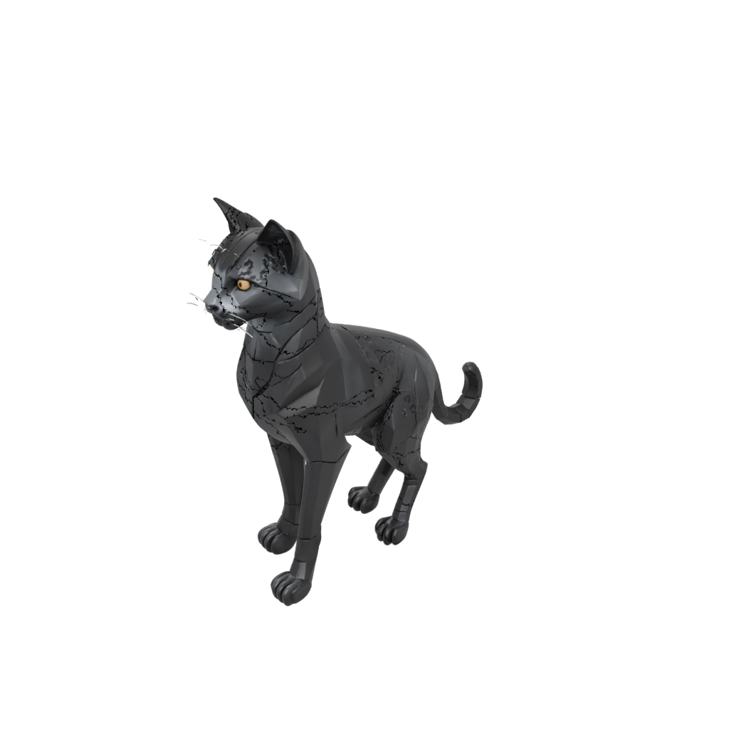 Obsidian Armored Flexi Tabby Cat