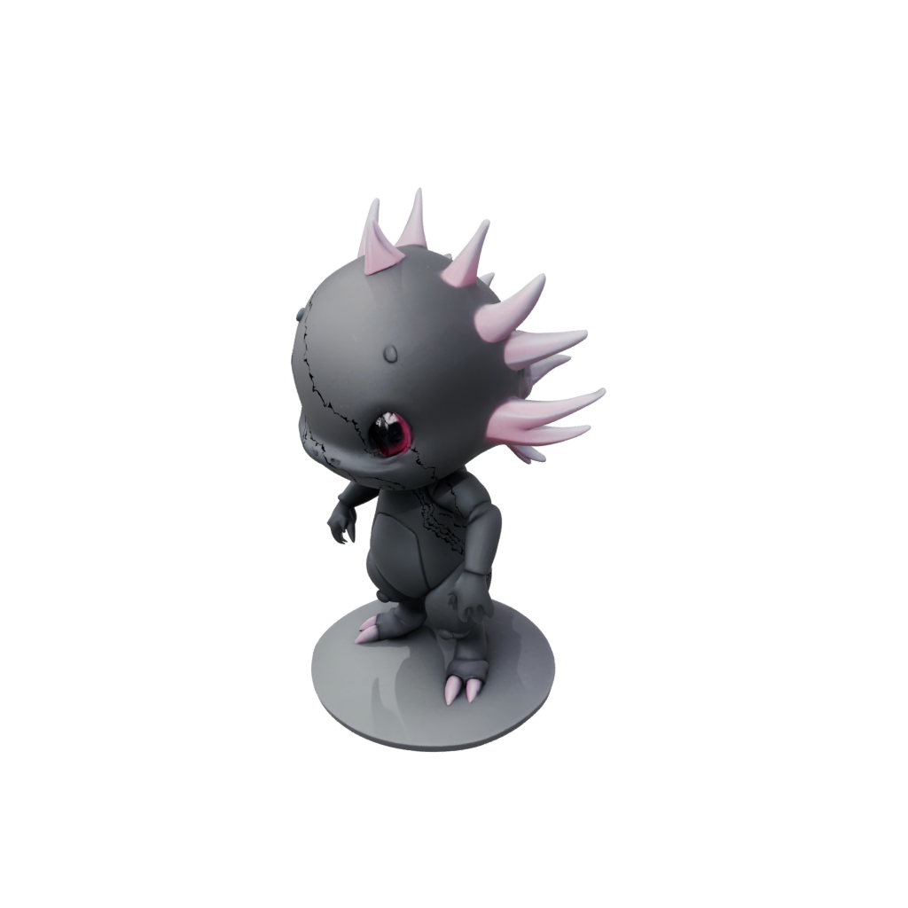 Obsidian Chibi Flexi Axolotl
