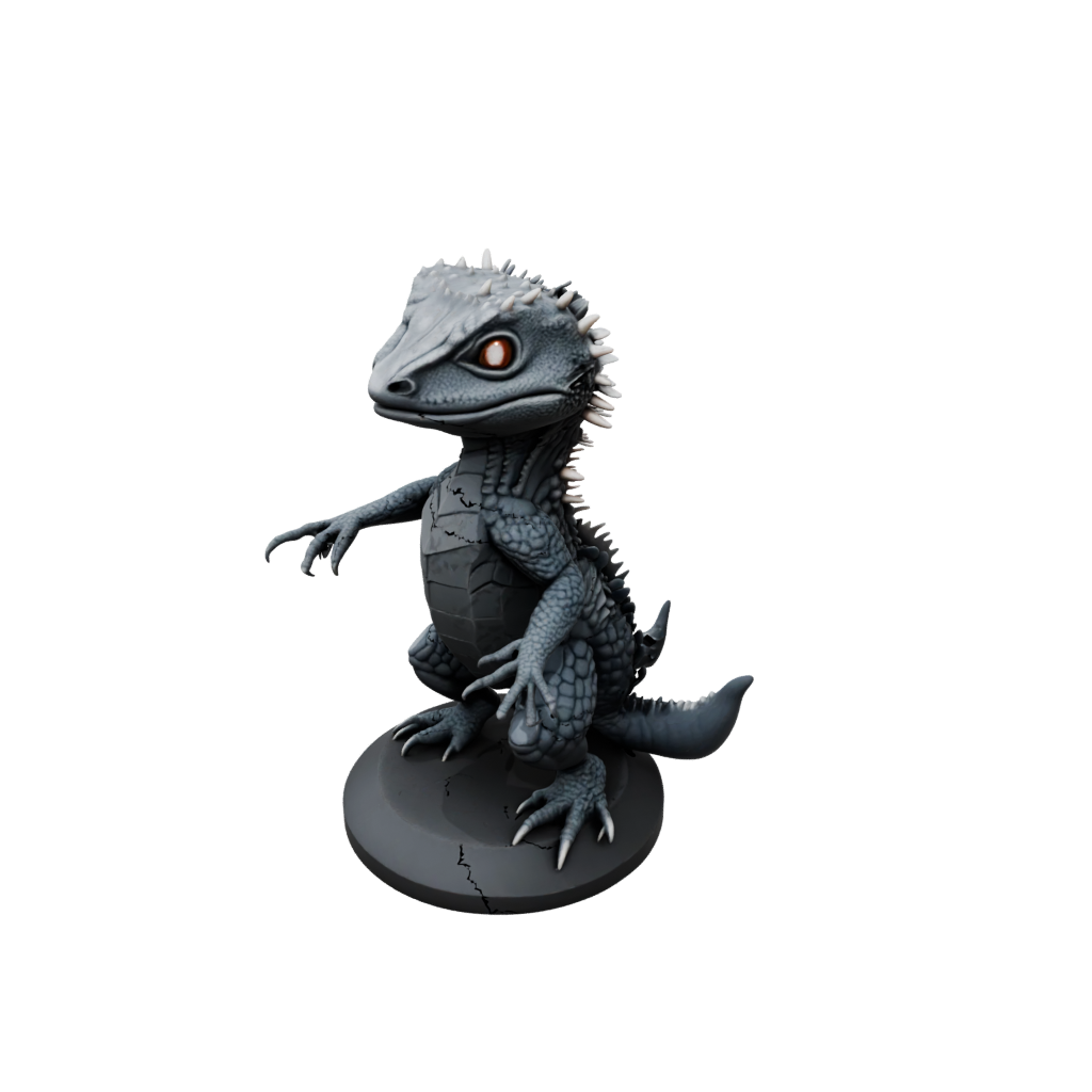 Obsidian Chibi Flexi Bearded Dragon