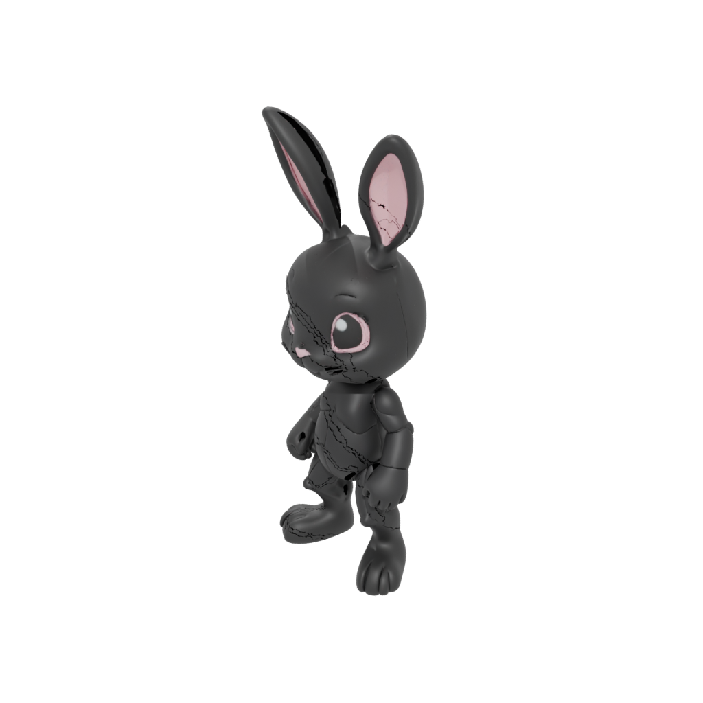 Obsidian Chibi Flexi Bunny Rabbit