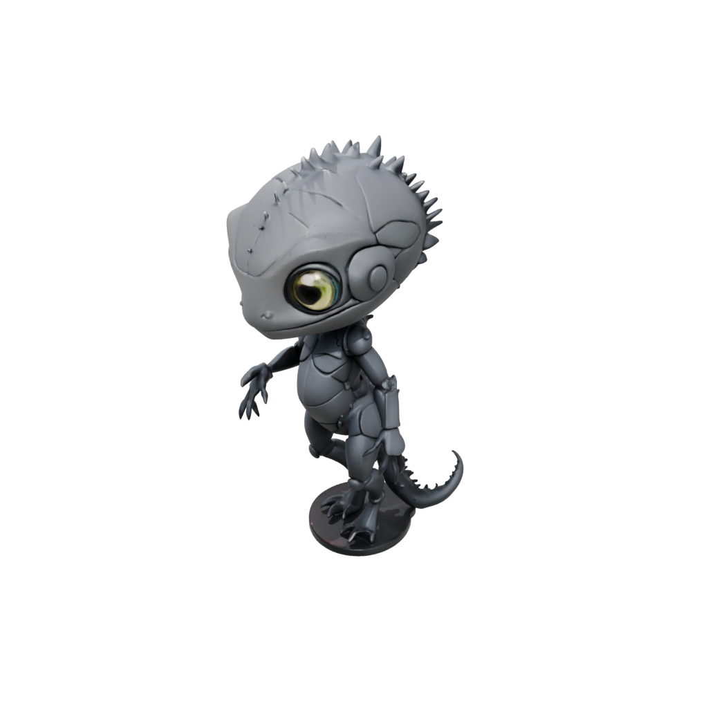 Obsidian Chibi Flexi Chameleon