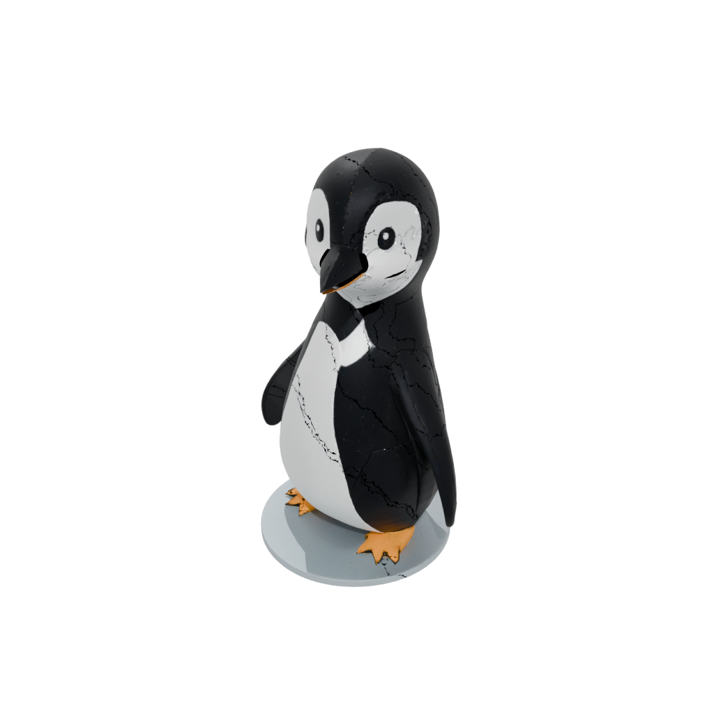 Obsidian Chibi Flexi Emperor Penguin